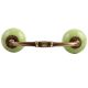 Lime Green Crackle Ceramic Bridge Handle 